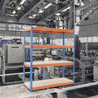 Étagères d'entrepôt réglables à récupération automatisée, galvanisées, anti-corrosion, en acier 5 couches, haute capacité, 150 kg/couche, à enclenchement rapide
