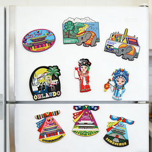 แม่เหล็กติดตู้เย็นแบบกำหนดเอง พระราชวังหลวงกรุงเทพฯ จีน โรงละครเป่ยเถา หอคอยภูเขาน้อย เกาหลีใต้ ออร์แลนโด สหรัฐอเมริกา วัดเซ็นโซ จิ ประเทศญี่ปุ่น - Product Image 3