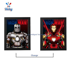 リッキー3Dスーパーヒーローコミックポスターホログラフィック効果3Dアニメポスターコーティングプラスチック壁アート映画テーマルーム装飾 - Product Image 5