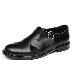 Nouvelles chaussures en cuir pour hommes avec design en maille respirante, chaussures habillées formelles, chaussures en cuir pratiques pour hommes - Product Image 5