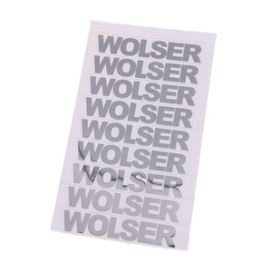 Adesivo di trasferimento in metallo personalizzato <span class=keywords><strong>con</strong></span> 3D goffrato lettera di placcatura in nichel effetto 3D resistente UV trasparente per la stampa del Logo - Product Image 5