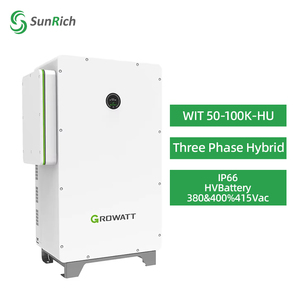 Sistema Híbrido de Almacenamiento de Energía de Alto Voltaje Trifásico Growatt WIT 50-100K-HU 50KW 75KW 100KW para Sistemas Solares Comerciales e Industriales - Product Image 2