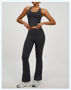 Débardeur de yoga personnalisé respirant et doux, couleur unie, avec emplacement pour logo avant - Product Image 3