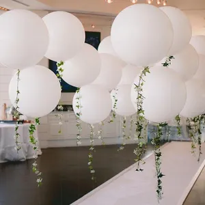 Dekorasi Pesta Ulang Tahun Bola Udara Tiup Balon Lateks 18 Inci Dekorasi Pernikahan Balon Helium Besar Besar Warna Raksasa