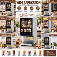 Distributeur de boissons instantanées commercial, machine à café et thé au lait multi-saveurs, distributeur automatique de boissons chaudes pour restaurant