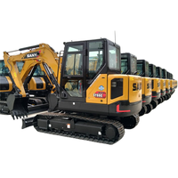 Operasi Fleksibel SANY SY60C Mini Digger Sistem Perjalanan Dua Kecepatan Transfer Lokasi Cepat Proyek Konstruksi Pedesaan