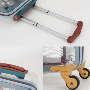 תיבת מטען נשי קטן שקוף מקרה עגלת ילדים קטן חמוד 20 אינץ למבוגרים העלאה נסיעות תיבת AP1033 - Product Image 4