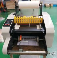 Laminateur compact à chaud et à froid 330 mm, machine de plastification thermique automatique à rouleaux avec arrêt automatique pour usage bureautique A3/A4