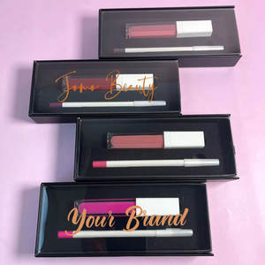 Großhandel kunden spezifisches Logo <span class=keywords><strong>3</strong></span> In 1 Lip Liner Lip gloss Lippenstift Set Benutzer definiertes Logo Matt Langlebiger flüssiger Lippenstift Lip Liner Set - Product Image 6