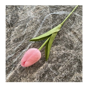 Tulipani Artificiali di Alta Qualità, Singoli, in Silicone Morbido, Blu, Viola, Rosa, Nero, Rosso, Giallo, Bianco, Fiori di Tulipano Essiccati per Tavola - Product Image 6