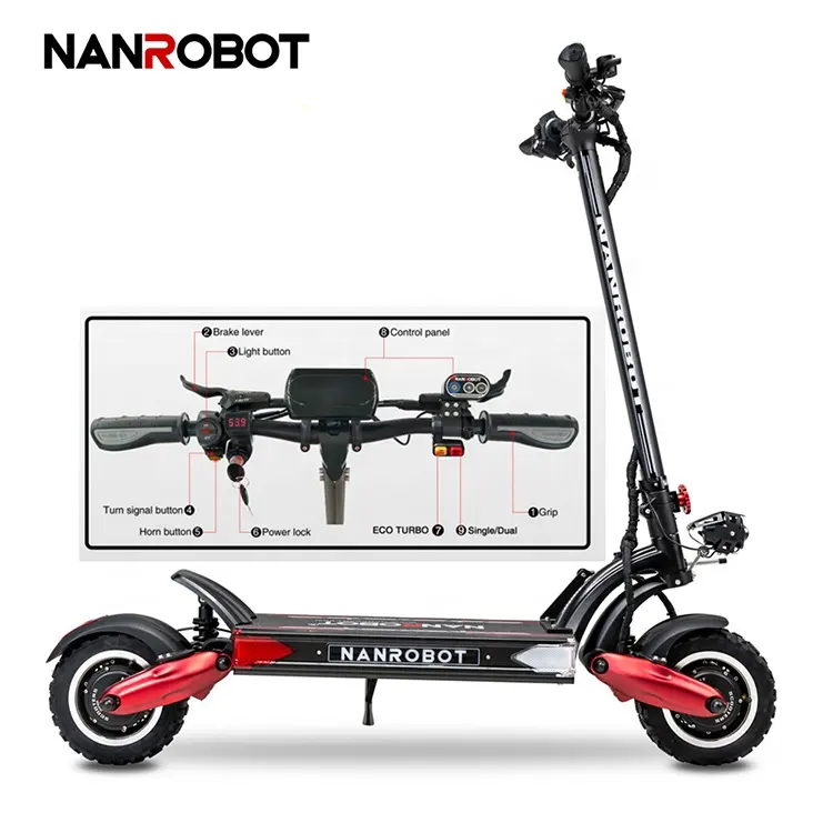 ขายส่ง Nanrobot LS7 + สกูตเตอร์ไฟฟ้า Fast E สกูตเตอร์60V 40A สำหรับผู้ใหญ่พร้อมที่นั่ง1000W 2000W