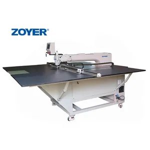 Zoyer-máquina de coser Industrial, máquina de coser de cama larga automática con patrón Cnc, ZY9080CNC