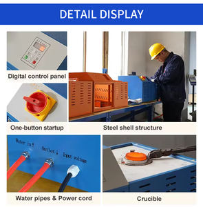 चमत्कार डेस्कटॉप मिनी पोर्टेबल सोने की पिघलने भट्ठी 500g 1 किलो 2 किलो क्षमता के लिए 2 किलो क्षमता - Product Image 3