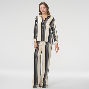 Ensemble en lin sur mesure pour femmes, pantalon droit pour femmes d'affaires, ensembles en lin à col carré pour femmes - Product Image 1