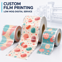 Servizio di Stampa Digitale Personalizzata su Film Plastico a Basso MOQ per Caramelle, Rotoli Laminati in PET PA PE con Logo Personalizzato