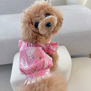 Vestido para Mascotas de <span class=keywords><strong>Manga</strong></span> Corta, Falda para Perros, Atuendo Informal, Suave y Ligero para Uso Diario - Product Image 4