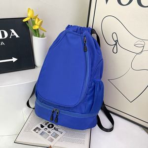 Large Capacity Versatile Sports Backpack for Badminton Tennis Thick Polyester Draw <b>String</b> <b>Bag</b> with Shoes Compartment - Product Image 4