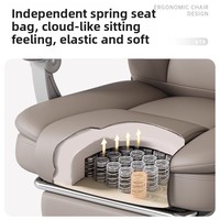 Chaise de bureau exécutive électrique en cuir véritable avec massage, accoudoirs réglables en hauteur, design moderne minimaliste, structure en bois pivotante