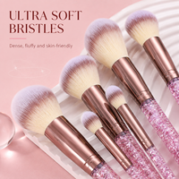 Ensemble de 28 pinceaux de maquillage Glitz and Glam, style professionnel, pinceaux de maquillage de luxe, éponge