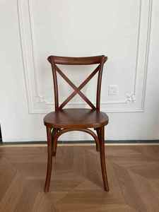 Chaise de salle à manger en bois design ferme moderne stable et écologique portable avec mobilier de maison marron prix de gros - Product Image 2