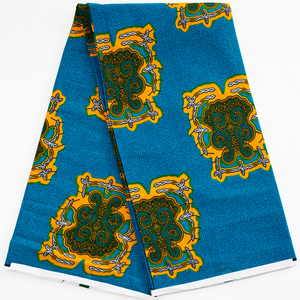 قماش قطني صيني للبيع بالجملة 6 ياردات قماش مطبوع جافا شمع أفريقي قماش أنقرة أفريقي دانتيل - Product Image 3