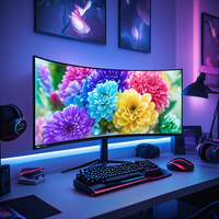 Haut de gamme super large 49 pouces 4k 75hz Curvevd moniteur Pc moniteur d'ordinateur 49 pouces Gamer moniteur de jeu