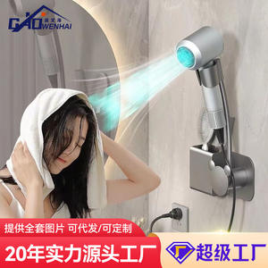 ที่วางไดร์เป่าผม Gao Wenhai แบบติดผนัง รูปทรงสี่เหลี่ยมผืนผ้า ทนทาน สำหรับห้องน้ำ สีเทากันเมทัล - Product Image 4