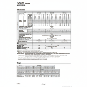 Actuador eléctrico SMC Pneumatics, producto de cilindro de LEKFS25NZA-500 - Product Image 1