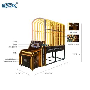 Machines de divertissement Machine de jeu de basket-ball d'amusement d'arcade à pièces <span class=keywords><strong>Extreme</strong></span> Hoops Machine de basket-ball Sports d'intérieur - Product Image 3