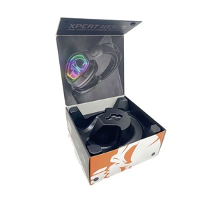 Scatola di Lusso Pieghevole per Cuffie con Marchio Personalizzato, in Cartone Ondulato Riciclabile Opaco, Rivestimento UV, Goffrata, per Regali al Consumatore - Product Image 1