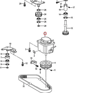 Accessori per macchine da cucire industriali Brother 9820 accessori per macchine per asole a testa tonda per Computer SA6542001