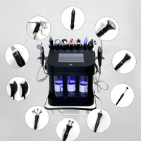 Appareil de beauté 10-en-1 pour salon de beauté, nettoyage du visage, soin de la peau, rajeunissement cutané, jet d'eau H2O2, oxygène, soin personnel