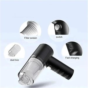 Aspirateur portable sans fil rechargeable pour voiture, aspirateur à main humide et sec, design type pistolet, électrique, alimenté par batterie, pour la maison - Product Image 6