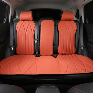 Housse de siège de <span class=keywords><strong>voiture</strong></span> respirante en fibre de charbon de bambou, kit trois pièces, protection confortable pour siège, tapis pour toutes les saisons, intérieur de véhicule - Product Image 4