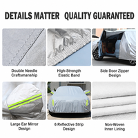Housse de protection universelle pour véhicule, imperméable, résistante aux UV, anti-poussière, pour voiture, SUV, berline, pour le stationnement et le stockage en extérieur