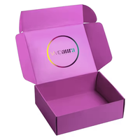 Boîte d'emballage d'expédition en carton ondulé noir mat, forme personnalisée, recyclable, grande taille, avec gaufrage et fermeture magnétique pour