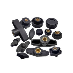 Anpassbare schwarz/rote Kunststoff kopf Messing einsätze Knopf Verstellbare Flügel muttern M4 M5 M6 M8 M10 M12 - Product Image 5