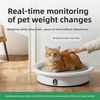 Lit pour animaux de compagnie en plastique thermostatique intelligent avec chauffage et refroidissement automatiques, utilisable en toutes saisons, emballé dans un carton, tapis de couchage pour chat et chien