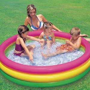 Piscine gonflable arc-en-ciel à trois anneaux <span class=keywords><strong>pour</strong></span> bébés et enfants, usage domestique, petite taille, <span class=keywords><strong>pour</strong></span> la santé, le massage, les sports aquatiques et la pêche - Product Image 1