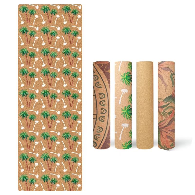 Cork Yoga Mat - colorful