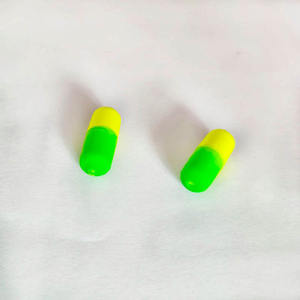 7x17mm jaune/vert petite taille dur Eps mousse pilule <span class=keywords><strong>bouée</strong></span> flotteurs fabrication de matériel de pêche - Product Image 3