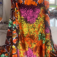 Tissu crêpe tissé élasthanne mangue 75D Maza super doux 95% polyester 5% spandex vintage extensible dans les 4 sens