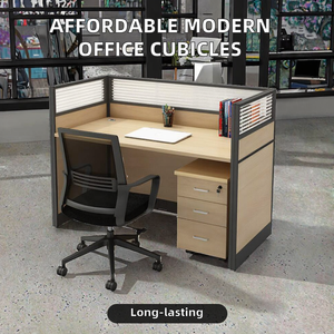 Modern Design Solid Wood Office Cubicles Durable Simple Partition Workstations with <strong>Extendable</strong> Feature Affordably Priced <strong>Desks</strong> - Product Image 3