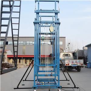 Plataforma Elevatória Elétrica Dobrável 2M 6M 12M, Andaime Elétrico Automático Móvel Dobrável com Rodas - Product Image 2