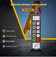 Control Remoto Industrial Inalámbrico de 8 Botones y Doble Velocidad para Grúas y Elevadores, Producto Innovador, Seguro y Confiable