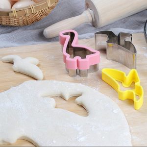 Ensemble de découpoirs à <span class=keywords><strong>biscuits</strong></span> en acier inoxydable et plastique en forme de dinosaure pour la pâtisserie en cuisine - Product Image 6