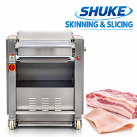 Machine à enlever la peau de porc à alimentation par rouleaux pour cuisines commerciales