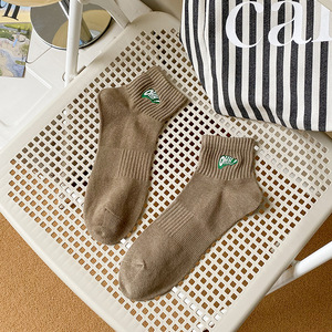 Primavera y verano bordado <span class=keywords><strong>OHH</strong></span> letra Color sólido deportes cintura Cinching hombres calcetines absorbentes de sudor - Product Image 6