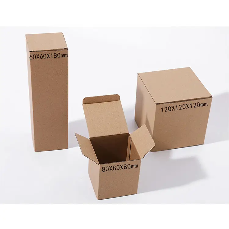 Китай производитель пользовательская печать логотипа крафт-бумага упаковочная коробка для подарка