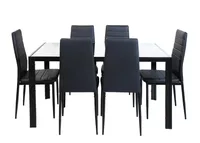 Échantillon Gratuit - Ensemble de Table à Manger Moderne en Plastique Classique 4 Places Yi pour Cuisine et Salon